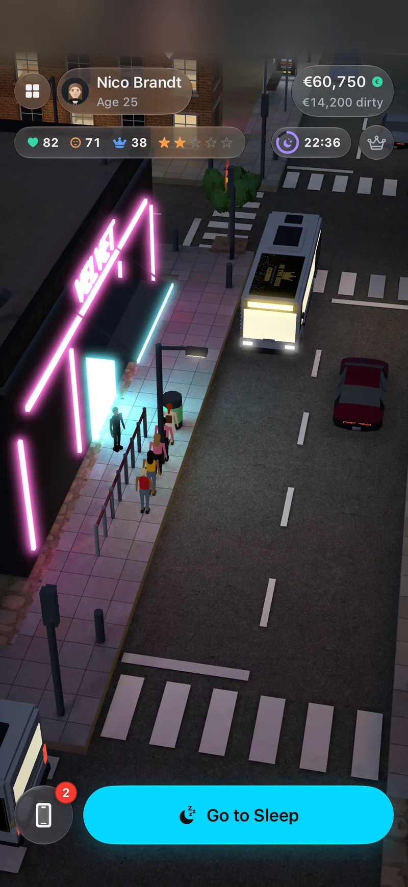 La file d’attente devant le Club Velvet